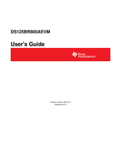 Texas Instruments DS125BR800AEVM User Manual