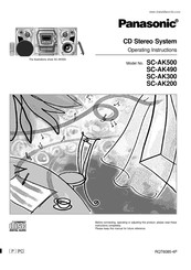 Panasonic SC-AK300 Operating Instructions Manual