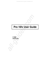 Xerox Pro 16FX User Manual
