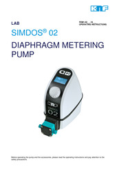 KNF SIMDOS 02 Operating Instructions Manual