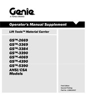 Terex Genie GS-2669 Operator's Manual Supplement