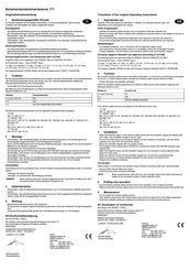 elobau 171262 Translation Of The Original Operating Instructions