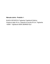 Black & Decker BEMW351 Original Instructions Manual