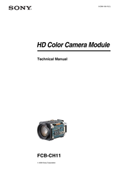 Sony FCB-CH11 Technical Manual