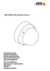 Axis Q4809-PVE Installation Manual