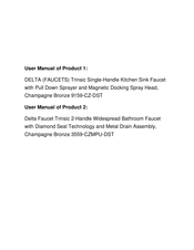 Delta TRINSIC 9159-CZ-DST Manual