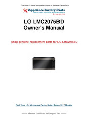 LG LMC2075 Series Owner's Manual