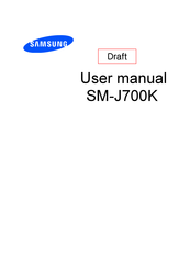 Samsung SM-J700K User Manual