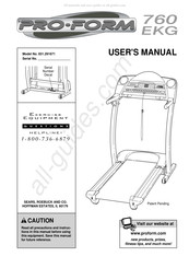 Pro-Form 831.291671 User Manual