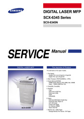 Samsung MFP SCX-6345N Service Manual