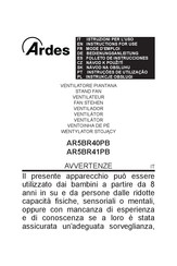 ARDES AR5BR40PB Instructions For Use Manual