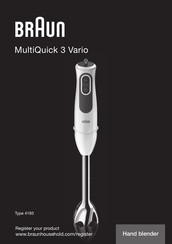 Braun MultiQuick 3 Vario MQ3100WH Manual