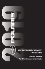 Polaris 850 SKS 146 Owner's Manual For Maintenance And Safety