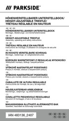 Parkside 483136 2407 Assembly, Operating And Safety Instructions