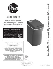 Rheem RHS18 Installation And Operation Manual