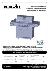 Nexgrill 720-0896X Assembly Instructions Manual