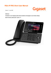 Gigaset P82 IP PRO Series User Manual