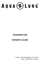 Aqua Lung TRANSMITTER Owner's Manual
