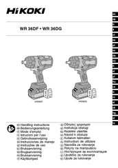 HIKOKI WR36DF Handling Instructions Manual