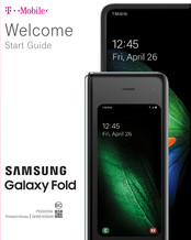 Samsung T-Mobile Galaxy Fold Welcome Start Manual