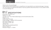 TESLACIGS WYE II 86W User Manual