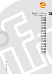 IFM DTE924 Operating Instructions Manual