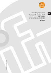 IFM AL4003 Operating Instructions Manual
