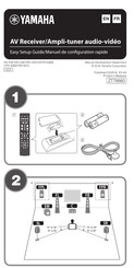 Yamaha TSR-5810 Easy Setup Manual