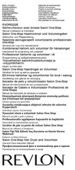 REVLON RVDR5222E Operating Instructions