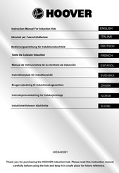 Hoover HIE844SB1 Instruction Manual