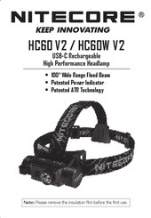 Nitecore HC60W V2 Manual