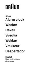 Braun BC03 User Instructions