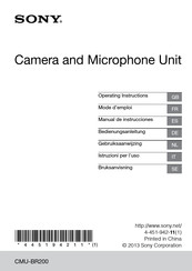 Sony CMU-BR200 Operating Instructions Manual