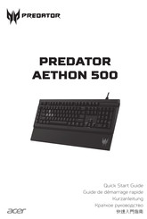 Acer PREDATOR AETHON 500 Quick Start Manual