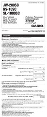 Casio NS-10SC User Manual