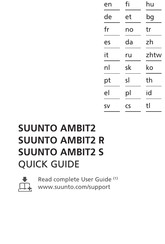 Suunto AMBIT2 Quick Manual