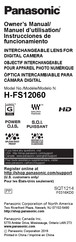 Panasonic H-FS12060 Owner's Manual