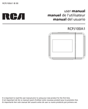 RCA RCPJ100A1 User Manual