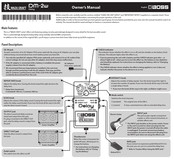 Boss WAZA CRAFT Delay Owner's Manual