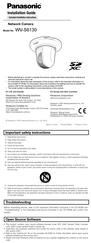 Panasonic WV-S6130 Installation Manual