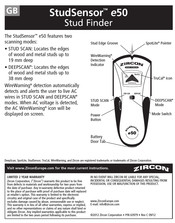 Zircon StudSensor e50 Manual