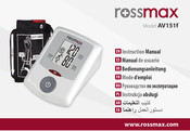 Rossmax AV151f Instruction Manual