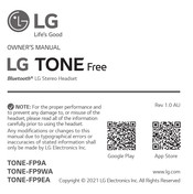 LG TONE Free TONE-FP9WA Manual