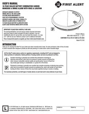 First Alert PC1210V User Manual