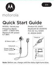 Motorola SH011 Quick Start Manual