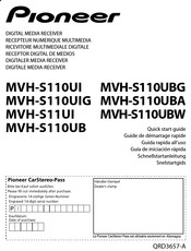 Pioneer MVH-S110UBW Quick Start Manual
