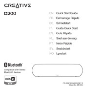 Creative D200 Quick Start Manual