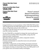 Vox V845 Owner's Manual