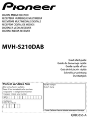 Pioneer MVH-S210DAB Quick Start Manual