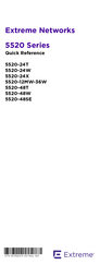 Extreme Networks ExtremeSwitching 5520-48W Quick Reference